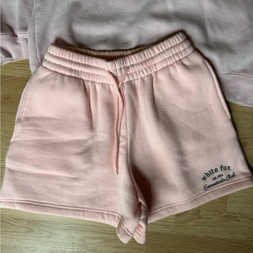 White Fox Light Pink Shorts